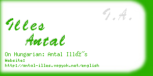 illes antal business card